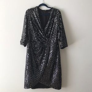 Lane Bryant velvet sequin dress